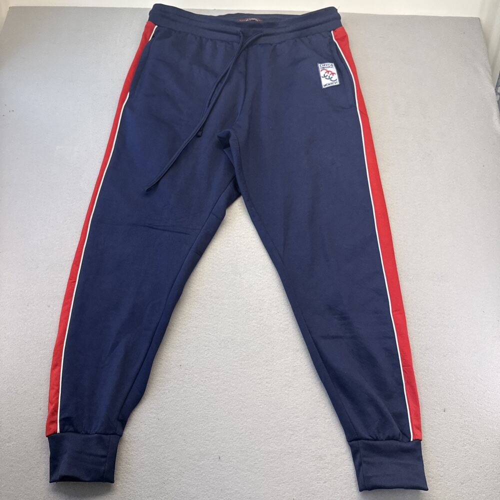 Vintage Enyce Sean Combs Co Track Pants Men’s XL Navy Red Y2K Joggers